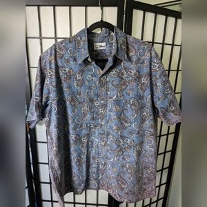 Vintage Reyn Spooner cotton poly blend button down men's Hawaii Paisley shirt